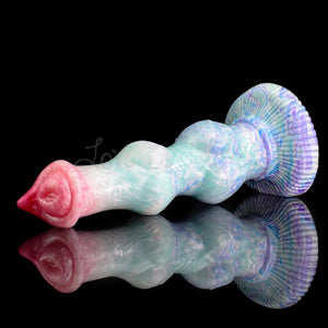 Damon Dog Knot Large Fantasy Silicone Dildo with Suction Cup 9.6 Inch