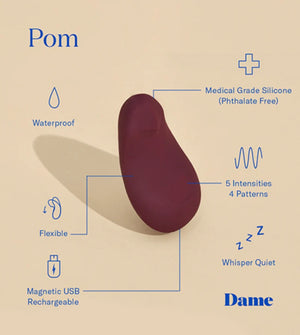 Dame Products Pom Flexible Clitoral Vibrator