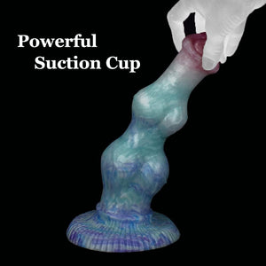 Damon Dog Double Knot Large Fantasy Silicone Dildo with Suction Cup