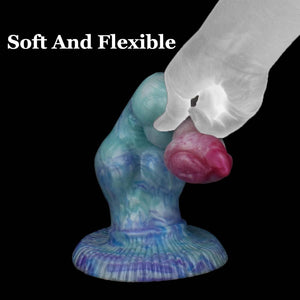 Damon Dog Double Knot Large Fantasy Silicone Dildo with Suction Cup