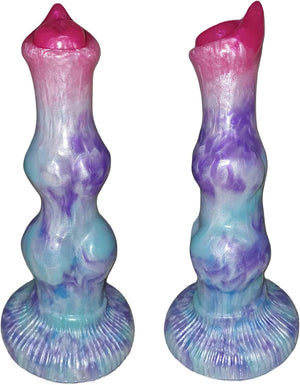 Damon Dog Double Knot Large Fantasy Silicone Dildo with Suction Cup