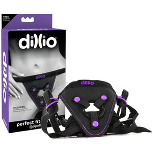 Pipedream Dillio Perfect Fit Harness Pink or Purple Buy in Singapore LoveisLove U4Ria 