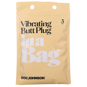 Doc Johnson In A Bag Vibrating Butt Plug 3 Inch Black Buy in Singapore LoveisLove U4Ria 