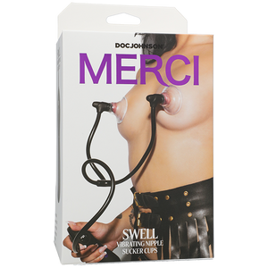 Doc Johnson Merci Swell Auto Vibrating Nipple Sucker Cups Black Buy in Singapore LoveisLove U4Ria 