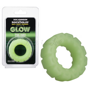 Doc Johnson Rock Solid The Tire Glow in the Dark Cock Ring Green Buy in Singapore LoveisLove U4Ria 