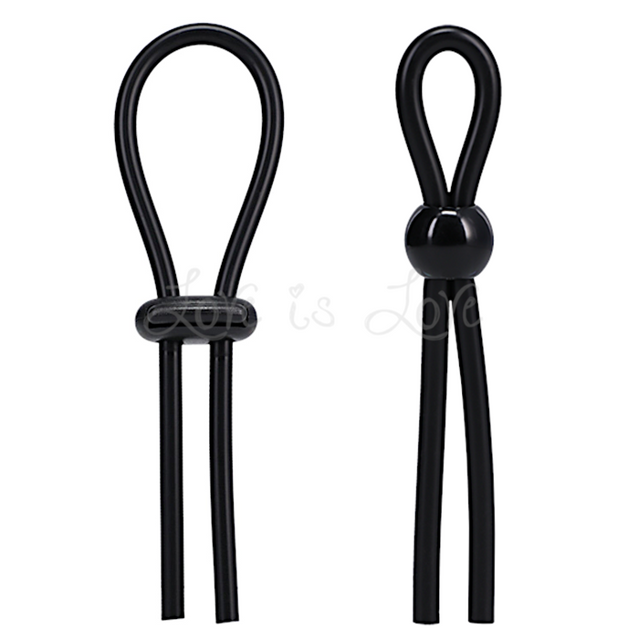 Doc Johnson Rock Solid Adjustable Lasso Single Lock or Double Lock Cock Ring