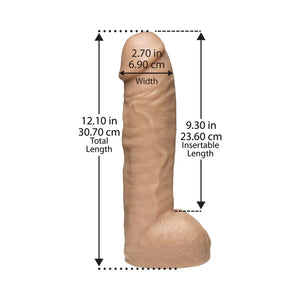 Doc Johnson Vac-U-Lock Realistic Hung 12.5 Inch [Clearance*]