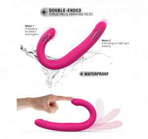 Dorcel Orgasmic Double Do 16.5 Inch Thrusting Double Dildo Pink