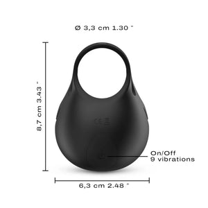 Dorcel Fun Bag Testicle Rechargeable Cock Ring Stimulator Black Buy in Singapore LoveisLove U4Ria 