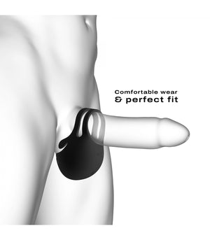 Dorcel Fun Bag Testicle Rechargeable Cock Ring Stimulator Black