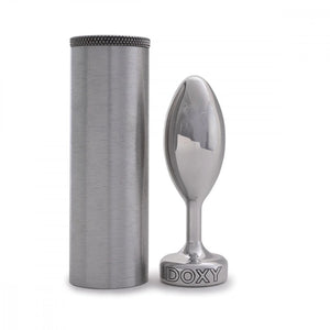 Doxy Metal Solid Pure Weighted Aluminum Butt Plug Ribbed or Smooth