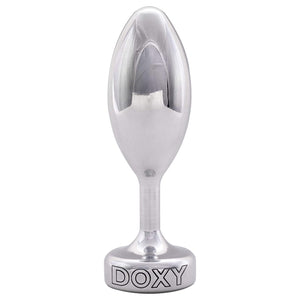 Doxy Metal Solid Pure Weighted Aluminum Butt Plug Ribbed or Smooth