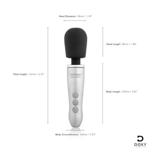 Doxy Go Travel-Sized Solid Metal Rechargeable Powerful Wand Massager Vibrators - Wands & Attachments Buy Sex Toys in Singapore LoveisLove U4Ria