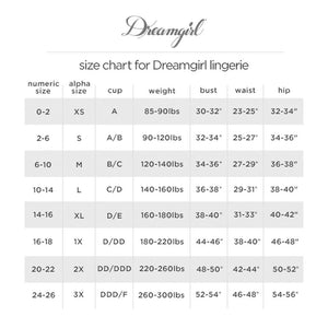 Dreamgirl Plus Size 11515X Baby Fishnet and Lace Halter Chemise with G-String