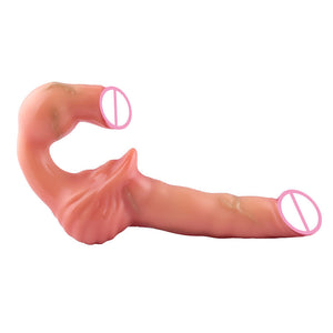 Dual Desires Triple Stimulation Realistic Vibrating Strapless Strap-on Dildo With Belt Strap-Ons & Harnesses - Strapless Strap-on Buy Sex Toys in Singapore LoveisLove U4Ria