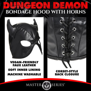 Dungeon Demon Bondage Hood With Horns buy at LoveisLove U4Ria Singapore