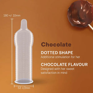 Durex Chocolate with Dots and Flavour 3 Pcs or 12 Pcs
