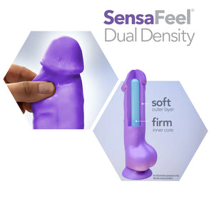 Blush Neo Elite Dual Density Platinum Silicone Cock with Balls Neon Pink 6 Inch