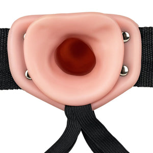 Shots RealRock Realistic Hollow Strap-On With Balls Black or Flesh 8 Inch 21 CM Buy in Singapore LoveisLove U4Ria 
