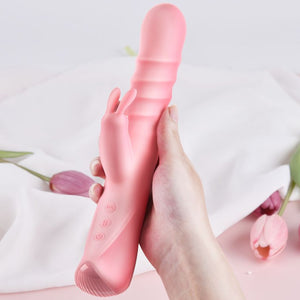 Erocome Columba Thrusting Heating Rabbit Vibrator Pink (Best Seller)