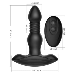 Erocome Comaberenices Thrusting and Vibrating Anal Plug with Remote Control