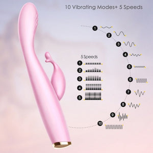 Erocome Cygnus Kissing G-spot Rabbit Vibrator (With Clitoral Stimulation)(Authorized Retailer)