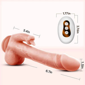 Erocome Serpens Thrusting Rotating Licking Dildo Vibrator with Heating Function (Limited Period Sales)