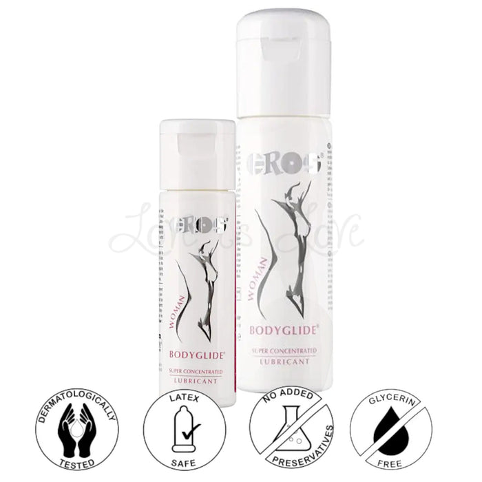 Eros Super Concentrated Silicone-Based Bodyglide Woman 30ml or 100ml
