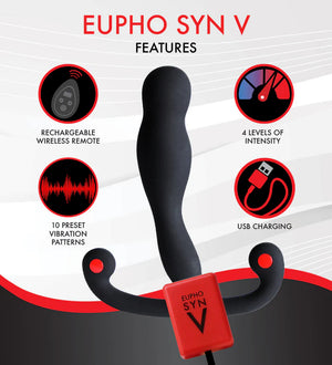 Aneros Eupho Syn V Vibrating Prostate Stimulator with Remote Control Prostate Massagers - Aneros Buy Sex Toys in Singapore LoveisLove U4Ria
