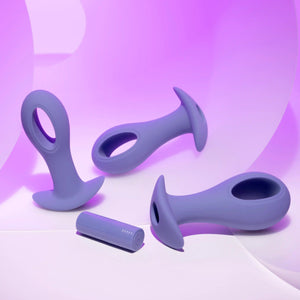 Evolved Hole Punch Silicone Plug Set With Removable Vibrating Bullet Buy in Singapore LoveisLove U4Ria 