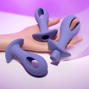 Evolved Hole Punch Silicone Plug Set With Removable Vibrating Bullet Buy in Singapore LoveisLove U4Ria 