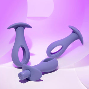Evolved Hole Punch Silicone Plug Set With Removable Vibrating Bullet Buy in Singapore LoveisLove U4Ria 