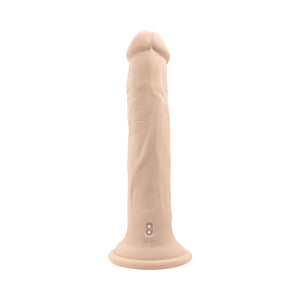 Evolved In Thrust We Trust Remote Thrusting Vibrating  9.5” Silicone Dildo Light or Dark