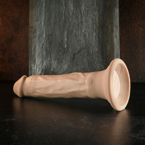 Evolved In Thrust We Trust Remote Thrusting Vibrating  9.5” Silicone Dildo Light or Dark