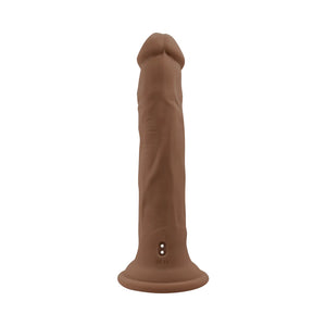 Evolved In Thrust We Trust Remote Thrusting Vibrating  9.5” Silicone Dildo Light or Dark