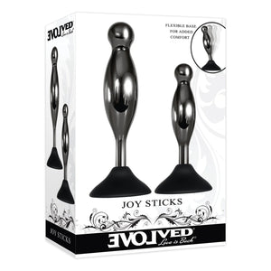 Evolved Joy Sticks 2-Piece Metal Anal Plug With Suction Cup Buy in Singapore LoveisLove U4Ria 