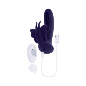 Evolved Lord Of The Wings Rechargeable Dual Vibrator Purple Vibrators - Clit Stimulation & G-Spot Buy Sex Toys in Singapore LoveisLove U4Ria