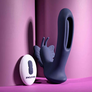 Evolved Lord Of The Wings Rechargeable Dual Vibrator Purple Vibrators - Clit Stimulation & G-Spot Buy Sex Toys in Singapore LoveisLove U4Ria