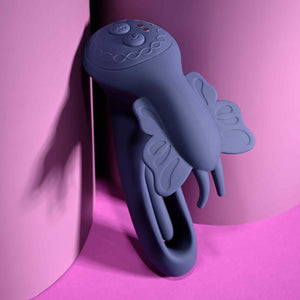 Evolved Lord Of The Wings Rechargeable Dual Vibrator Purple Vibrators - Clit Stimulation & G-Spot Buy Sex Toys in Singapore LoveisLove U4Ria