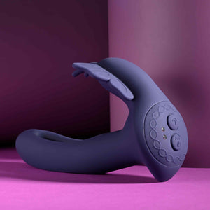 Evolved Lord Of The Wings Rechargeable Dual Vibrator Purple Vibrators - Clit Stimulation & G-Spot Buy Sex Toys in Singapore LoveisLove U4Ria