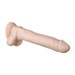 Evolved Real Supple Poseable Realistic Silicone Dildo With Balls Beige 10.5 Inch Buy in Singapore LoveisLove U4Ria 