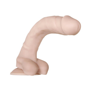 Evolved Real Supple Poseable Realistic Silicone Dildo With Balls Beige 10.5 Inch Buy in Singapore LoveisLove U4Ria 