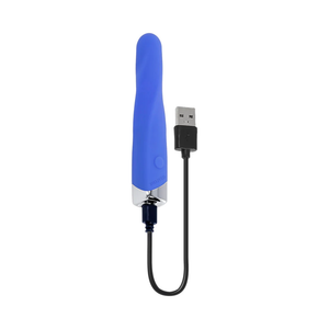 Evolved Twisted Temptation Rechargeable Silicone Bullet Vibrator Blue Buy in Singapore LoveisLove U4Ria