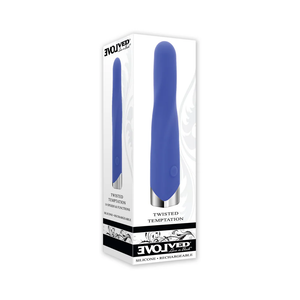 Evolved Twisted Temptation Rechargeable Silicone Bullet Vibrator Blue Buy in Singapore LoveisLove U4Ria