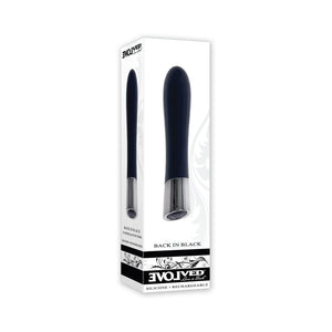 Evolved Back In Black SIlicone Bullet Vibrator Vibrators - Bullet & Egg Buy in Singapore LoveisLove U4Ria