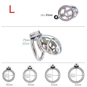 Male Chastity Cobra Cock Cage Stainless Steel #88