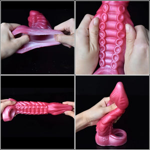 FRRK Super Soft Silicone Octopus Tentacle Penis Sleeve 21 cm Buy in Singapore LoveisLove U4Ria 