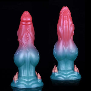 Fanged Knot Fantasy Silicone Dildo with Suction Cup 7 Inch [Limited Time Offer]