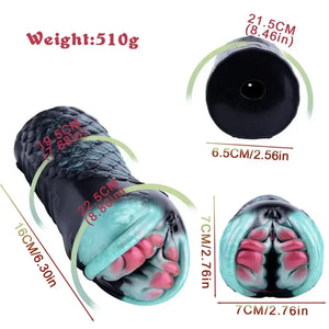 Fantasy Creature Black Mamba Stroker Silicone Onahole Masturbator 510G Male Masturbators -Masturbation Sleeves Buy Sex Toys in Singapore LoveisLove U4Ria