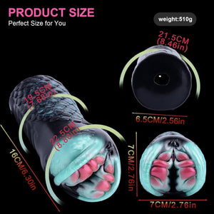Fantasy Creature Black Mamba Stroker Silicone Onahole Masturbator 510G Male Masturbators -Masturbation Sleeves Buy Sex Toys in Singapore LoveisLove U4Ria